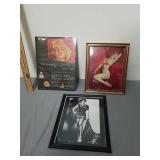 Framed Marilyn Monroe Idaho potato sack artwork Framed Marilyn Monroe Idaho potato sack artwork