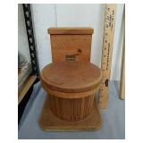 Wood toilet bowl coin Bank Wood toilet bowl coin Bank