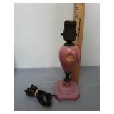 Vintage pink Glass Lamp no shade Vintage pink Glass Lamp no shade