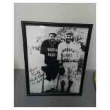 Babe Ruth and Lou Gehrig framed photo with Babe Ruth and Lou Gehrig framed photo with