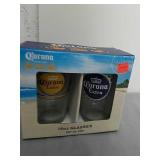 New set of two Corona glasses New set of two Corona glasses