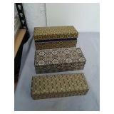 Set of three nesting boxes Set of three nesting boxes