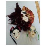 3 porcelain Masks 3 porcelain Masks