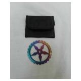 Multicolored throwing star with sheath Multicolored throwing star with sheath