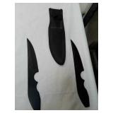 Pair of throwing knives with sheath Pair of throwing knives with sheath