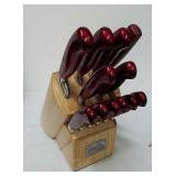 Hampton Forge knife set in knife block missing Hampton Forge knife set in knife block missing