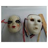 2 porcelain masks 2 porcelain masks