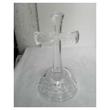 Glass cross statue 7 in tall Glass cross statue 7 in tall
