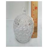 Antique early American Pressed Glass canister Antique early American Pressed Glass canister