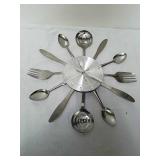 Utensil wall clock 14in round Utensil wall clock 14in round