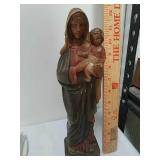 Wood carved religious statue Wood carved religious statue