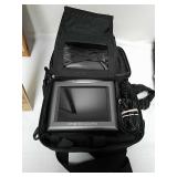 Portable TV monitor in case Portable TV monitor in case