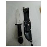 Hunting knife with compass and sheath Hunting knife with compass and sheath