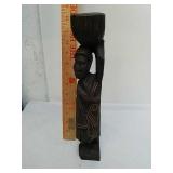 Wood carved African statue piece Wood carved African statue piece