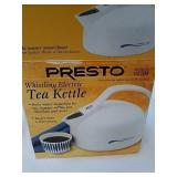 Presto whistling electric tea kettle Presto whistling electric tea kettle