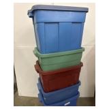 5 totes with lids