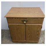 Wooden Cupboard on wheels 31x28.5x20