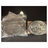 2 national finals rodeo belt buckle