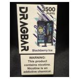 New drag bar blwckberry ice  3500 puffs