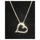 925 Italy daughter heart necklace.