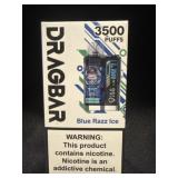 New drag bar blue raz 3500 puffs