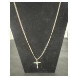 Najavo cross necklace no marking is silver please