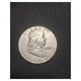 1953 Ben Franklin silver  half dollar