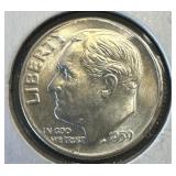 1959D Silver Dime