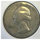 1944-D Silver Quarter