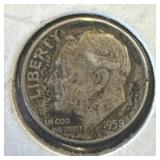 1958-D Silver Dime