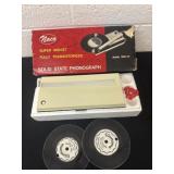 Vintage Super midget solid state phonograph