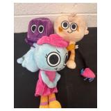3 plushies