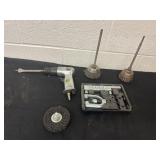 Air chisel with attachment