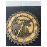11ï¿½ wood saw design clock