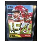 Patrick Mahomes 2017 NFL Draft facsimile auto