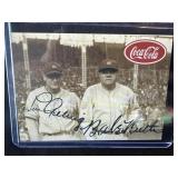 Babe Ruth Lou Gehrig Coca Cola baseball card