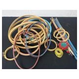 Embroidery hoops and needles