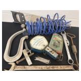 Saw, hose, and misc tools
