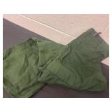 34/30 green pants, possibly Forest service