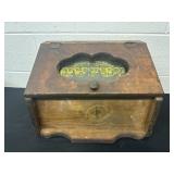 15 x10 x11 vintage Wooden Bread Box