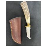 New 2.5ï¿½ antler knife with shelth