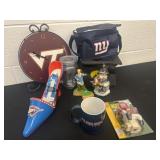 Group of new sports items