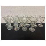 Group of sundae glasses