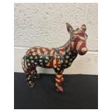 8ï¿½ Donkey Figurine American Flag La Vie Porcelain