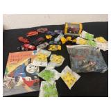 Hot wheel cars, army men and fidget toys