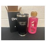 Leftist tears and glass tumbler