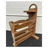 Wooden Magazine Rack 22x15