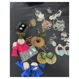 Group of earrings and bracelets