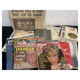 Group of collectible magazines and new papers