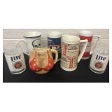 Group of beer cups and Hawaii cup
